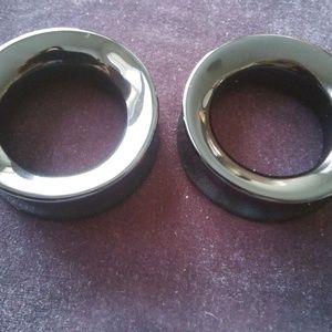 Plugs tunnels onyx flared 51 mm 2 inches